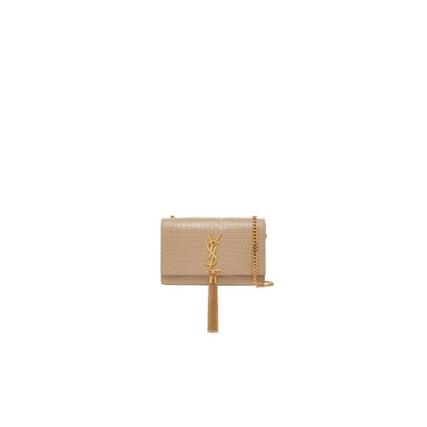 YSL KATE EMBOSSED SHOULDER BAG