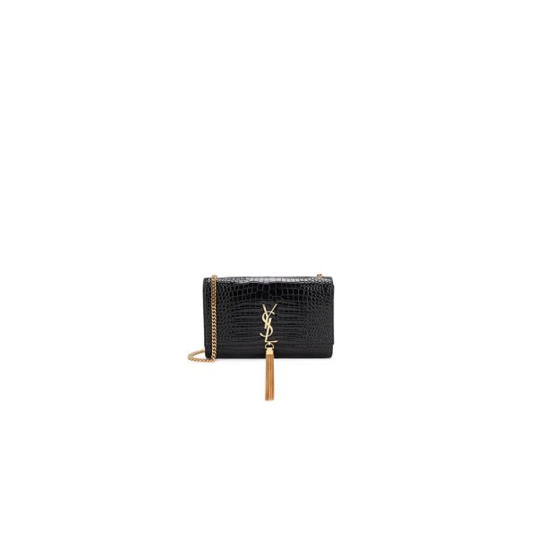 YSL KATE EMBOSSED SHOULDER BAG