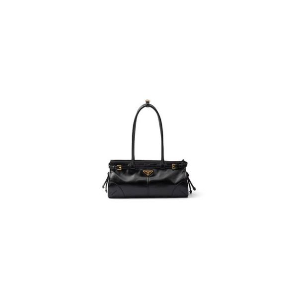 Prada Medium leather handbag(high-end grade)