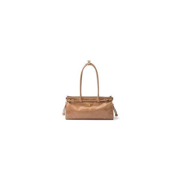 Prada Medium leather handbag(high-end grade)