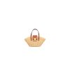 CELINE TEEN COUFFIN BAG IN WICKER AND NATURAL COW LEATHER(High-end Grade)
