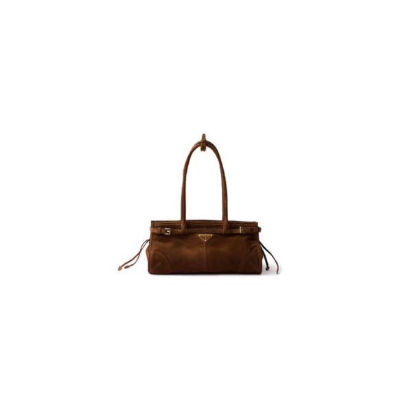 Prada Medium leather handbag(high-end grade)
