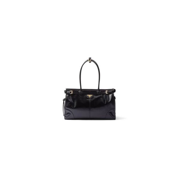 Prada Large leather handbag(high-end grade)