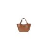 Prada Medium Enamel Triangle Logo Leather Tote Bag(high-end grade)