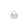 Prada Medium Enamel Triangle Logo Leather Tote Bag(high-end grade)