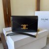 CELINE MARGO Shiny Calfskin Leather Chain Wallet - Image 2