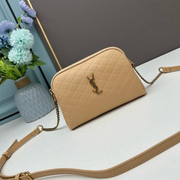 YSL Gaby zipped pouch in quilted lambskin - Image 2