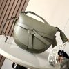 Loewe Small Gate bag in soft calfskin and jacquard - Image 2