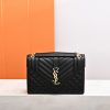 YSL ENVELOPE MEDIUM IN QUILTED GRAIN DE POUDRE EMBOSSED LEATHER - Image 2