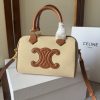 CELINE Small Boston cuir Triomphe in textile and calfskin - Image 2