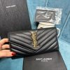 YSL CASSANDRE MATELASS? LARGE FLAP WALLET IN GRAIN DE POUDRE LEATHER - Image 2
