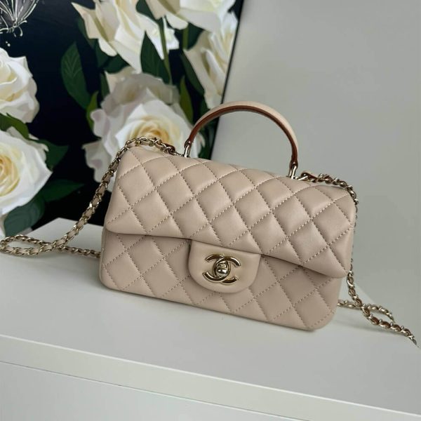 CHANEL Mini Classic Handbag With Top Handle - Image 2
