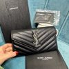 YSL CASSANDRE MATELASS? LARGE FLAP WALLET IN GRAIN DE POUDRE LEATHER - Image 2