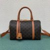 CELINE Logo Print Calfskin Boston Bag - Image 2