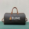 CELINE Large Travel Bag in Logo Print and Calfskin - Image 2