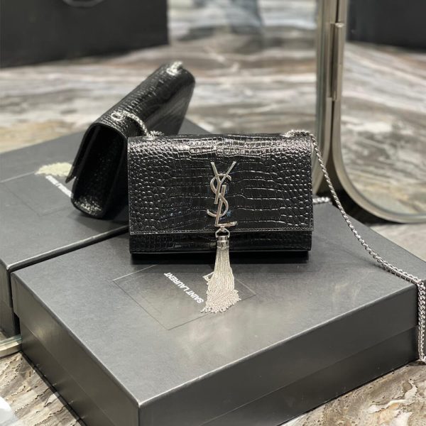 YSL KATE EMBOSSED SHOULDER BAG - Image 2