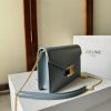 CELINE MARGO Shiny Calfskin Leather Chain Wallet - Image 3