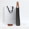 CELINE Vertical Cabas bag in calfskin with logo print and Celine print - Image 3