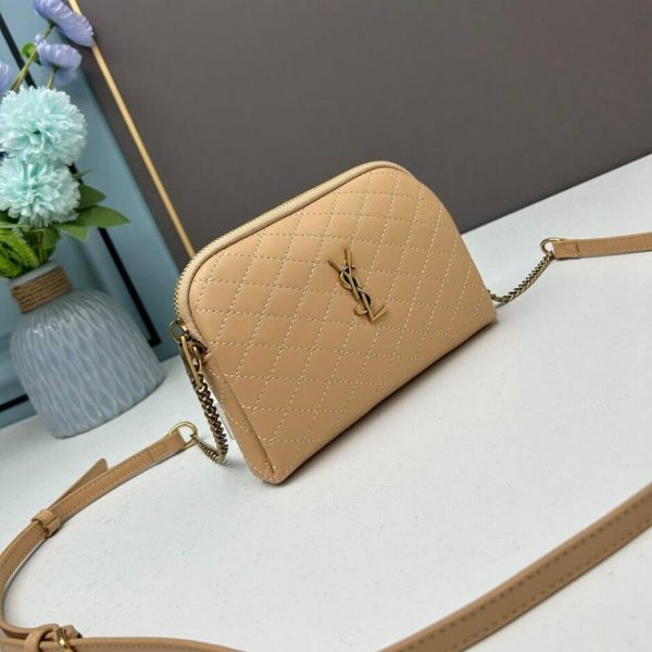 YSL Gaby zipped pouch in quilted lambskin - Image 3