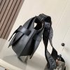 Loewe Small Gate bag in soft calfskin and jacquard - Image 3
