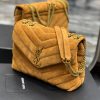 LOULOU SMALL CHAIN BAG IN ?Y? QUILTED SUEDE - Image 3