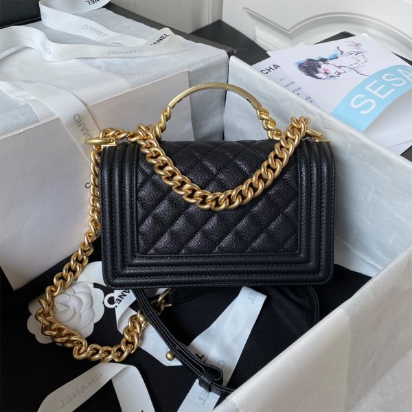 BOY CHANEL FLAP BAG WITH HANDLE - Image 3