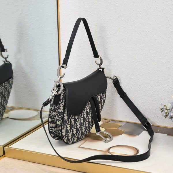 Dior Saddle Bag with Strap - Image 3