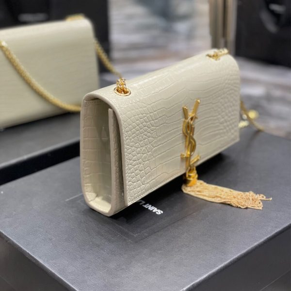 YSL KATE EMBOSSED SHOULDER BAG - Image 3