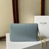 CELINE MARGO Shiny Calfskin Leather Chain Wallet - Image 4