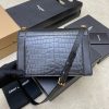 YSL Crocodile Embossed Gaby Satchel - Image 4