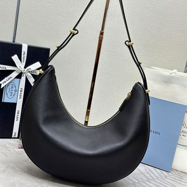 Prada Large leather shoulder bag - Image 4
