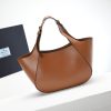 Prada Medium Enamel Triangle Logo Leather Tote Bag(high-end grade) - Image 4