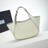 Prada Medium Enamel Triangle Logo Leather Tote Bag(high-end grade) - Image 4