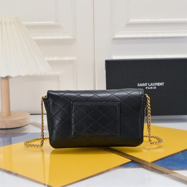 YSL GABY chain phone holder in lambskin - Image 4