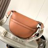 Loewe Small Gate bag in soft calfskin and jacquard - Image 4