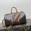 CELINE Large Travel Bag in Logo Print and Calfskin - Image 4