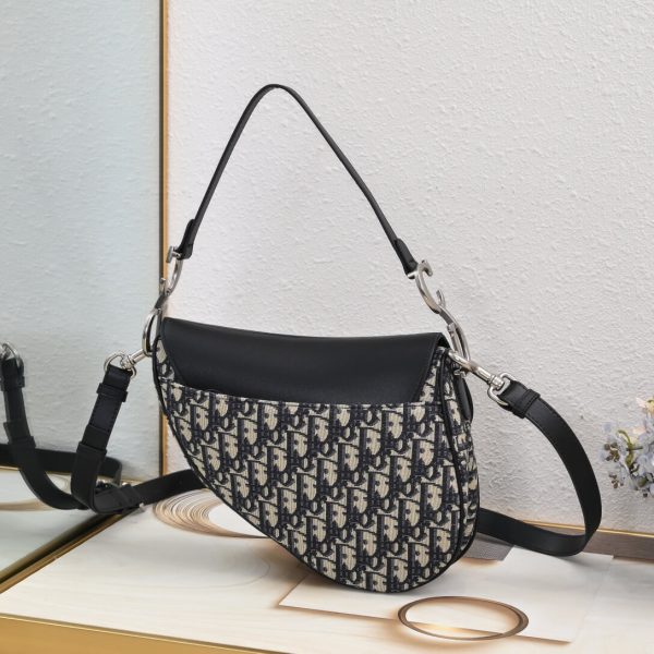 Dior Saddle Bag with Strap - Image 4