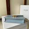 CELINE MARGO Shiny Calfskin Leather Chain Wallet - Image 5