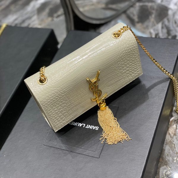 YSL KATE EMBOSSED SHOULDER BAG - Image 5