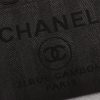 CHANEL Woven Straw Raffia Striped Medium Deauville Tote - Image 6