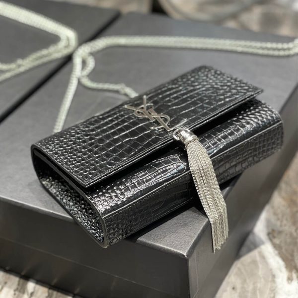 YSL KATE EMBOSSED SHOULDER BAG - Image 6