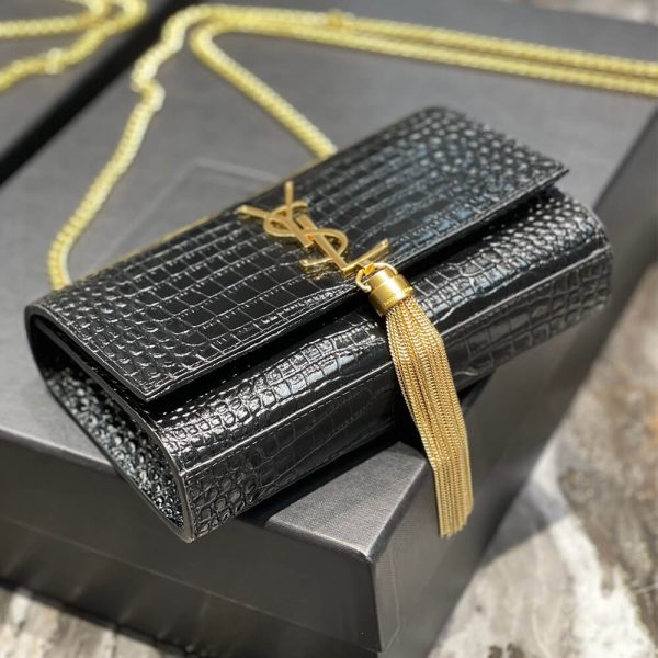YSL KATE EMBOSSED SHOULDER BAG - Image 6