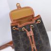 CELINE FOLCO Logo Print Calfskin Mini Backpack - Image 7