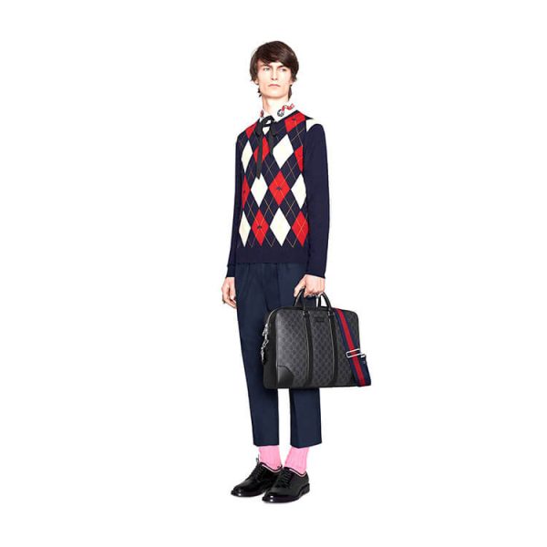 Gucci GG Black Briefcase - Image 8