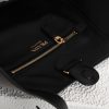 Prada Medium Enamel Triangle Logo Leather Tote Bag(high-end grade) - Image 7