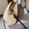 CELINE Small Boston cuir Triomphe in textile and calfskin - Image 7
