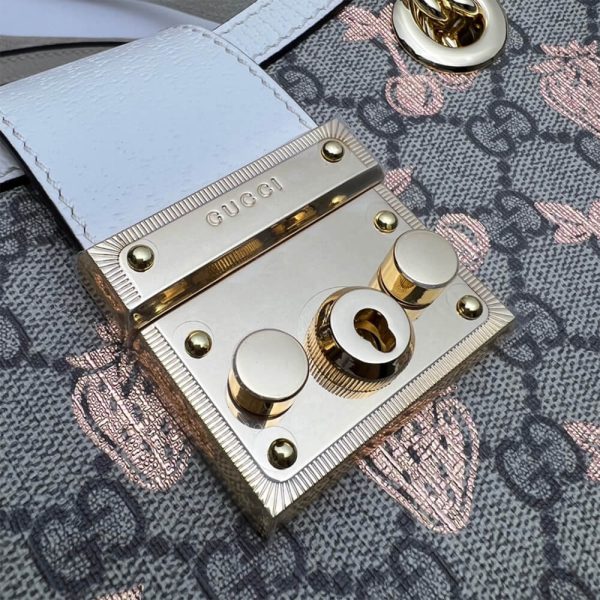GG Padlock small berry tote bag - Image 7