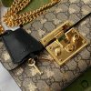 Padlock small GG bees shoulder bag - Image 7