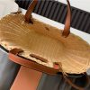 CELINE TEEN COUFFIN BAG IN WICKER AND NATURAL COW LEATHER(High-end Grade) - Image 8