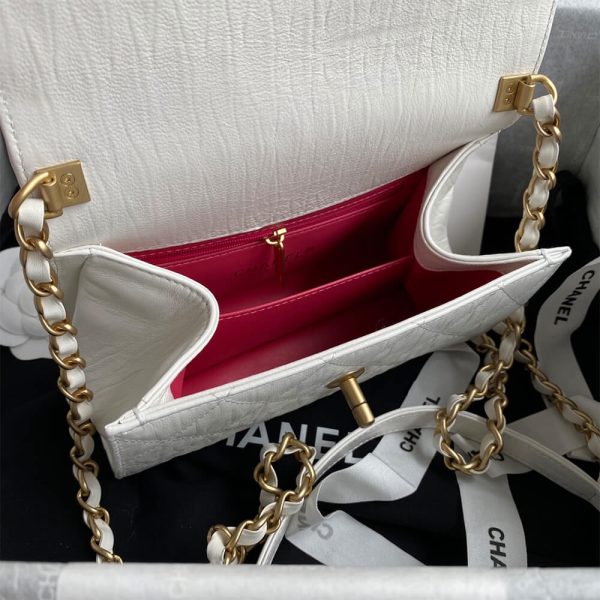 CHANEL Mini Flap Bag with Top Handle - Image 8